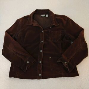 Brown Corduroy Jean Jacket '70s 60s Classic Retro Hippie Woman Size 2